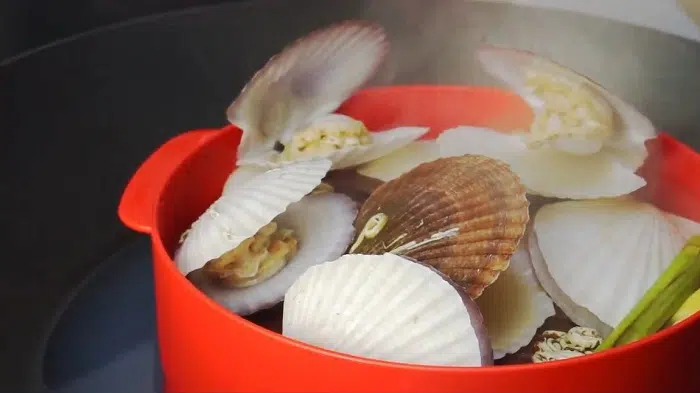 cồi sò điệp hấp sả