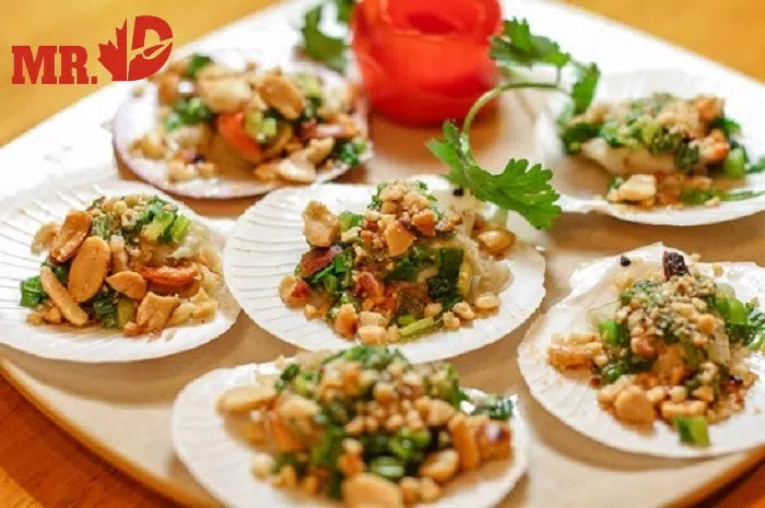 cồi sò đẹp nướng mỡ hành