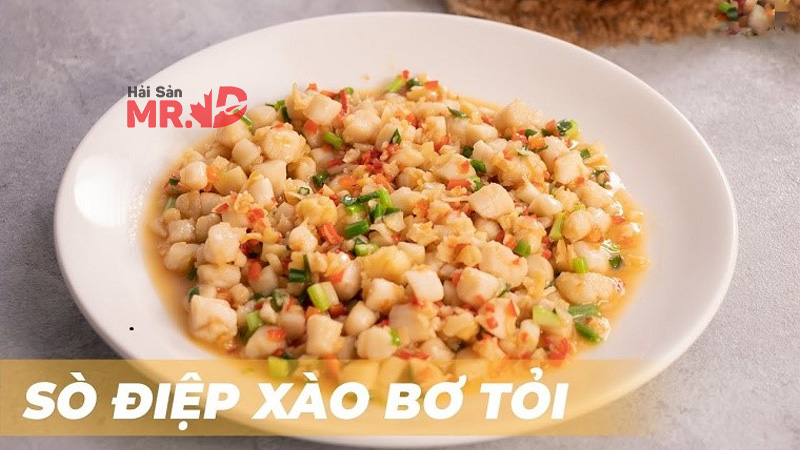 sò điệp xào bơ tỏi ngon