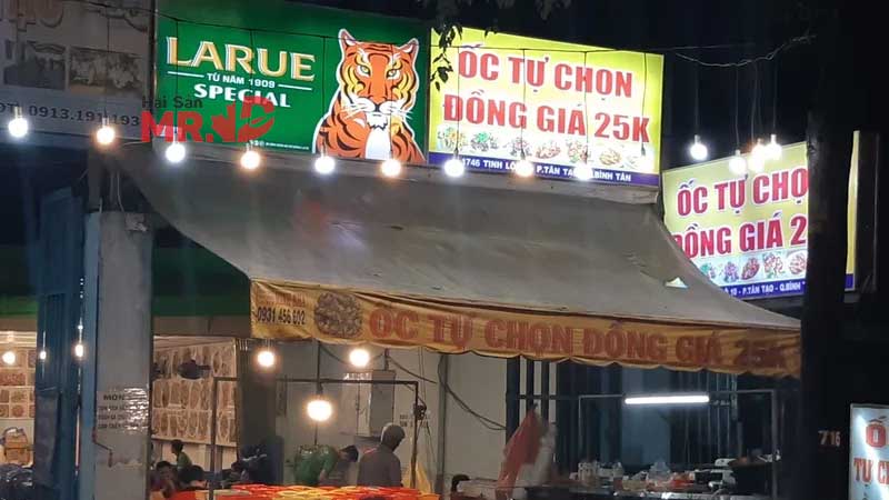 10 quán ốc, nhà hàng buffet hải sản Quận Bình Tân ăn ngon, giá rẻ