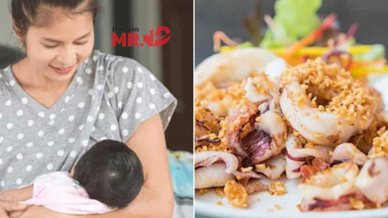 Phụ nữ sau sinh ăn mực được không?