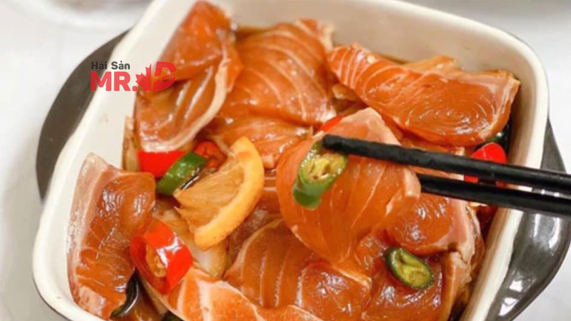 Cách làm cá hồi ngâm tương Hàn Quốc thơm ngon, bảo quản lâu